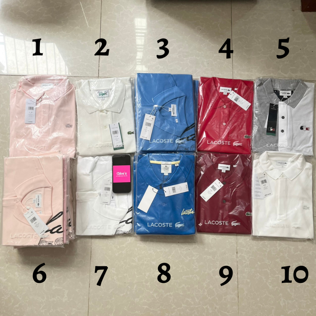 Áo polo nam lacoste áo thun cá sấu auth cao cấp
