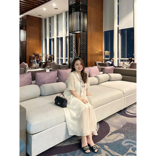 Đầm voan lụa Mauve Rose dress