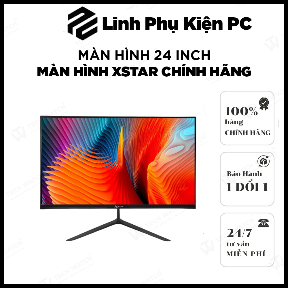 Màn hình Xstar chính hãng 24" hỗ trợ bảo hành 36 tháng