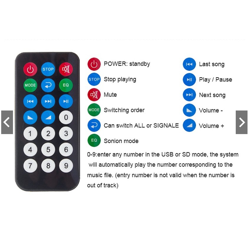 Mạch MP3 Bluetooth 5.0 Dùng chế loa Bluetooth, có FM và phát nhạc từ thẻ nhớ MicroSD+USB. Kèm remote