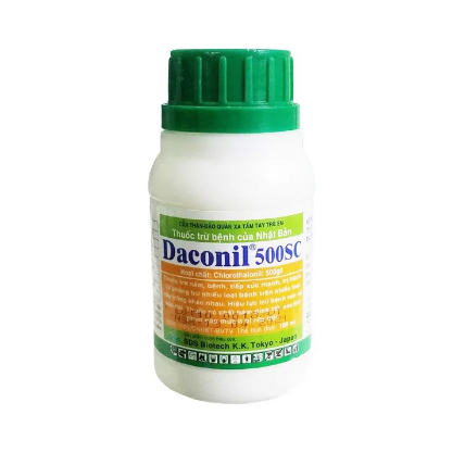 Daconil 500SC 100ml Thuốc trừ nấm Nhật Bản bám dính tốt, ít bị rửa trôi trừ
