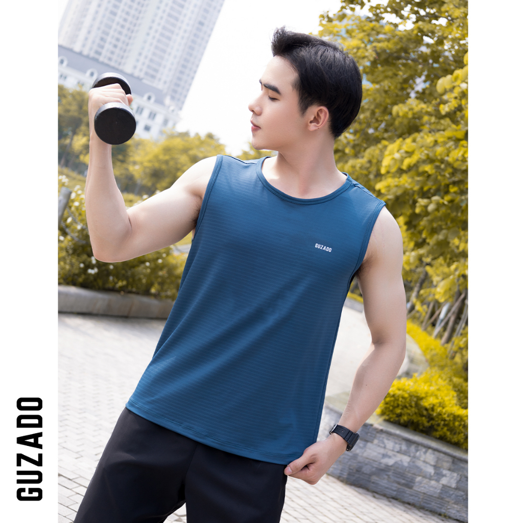 Áo XÁT NÁCH nam thể thao Guzado Tanktop chất coolmax thể thao siêu mát,siêu nhẹ,mẫu mới nhất 2022 BL01