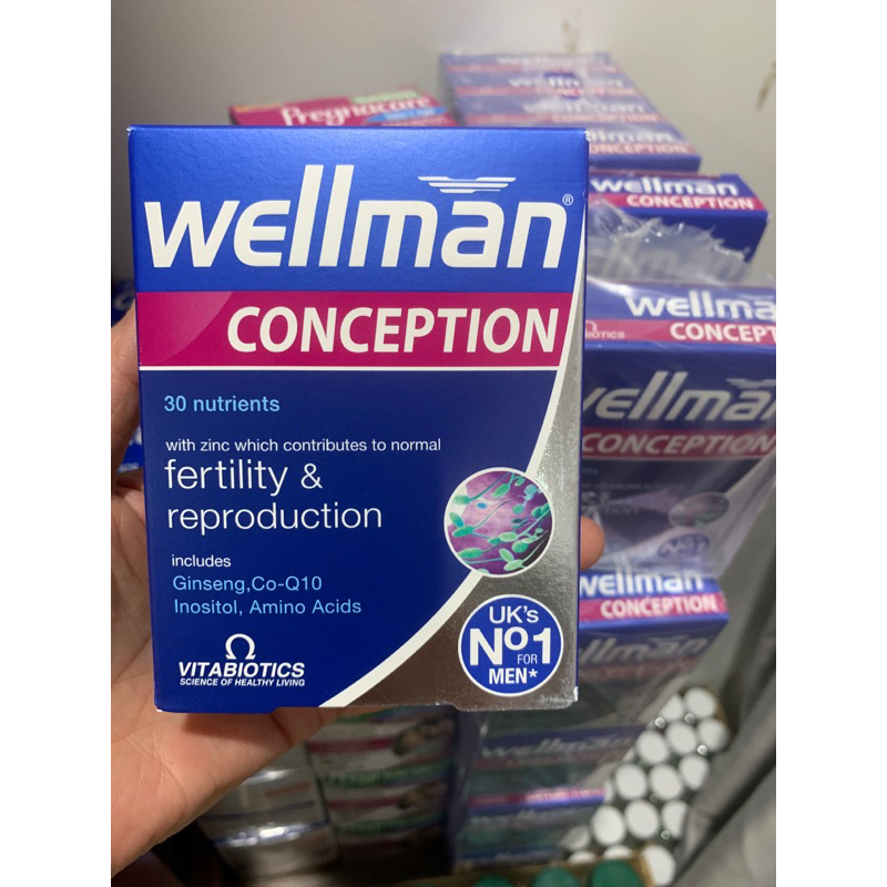 Viên uống hỗ trợ mang thai for him wellman conception uk