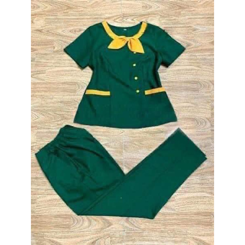 Đồng phục giáo viên chất cotton lạnh chuẩn fom máy theo size