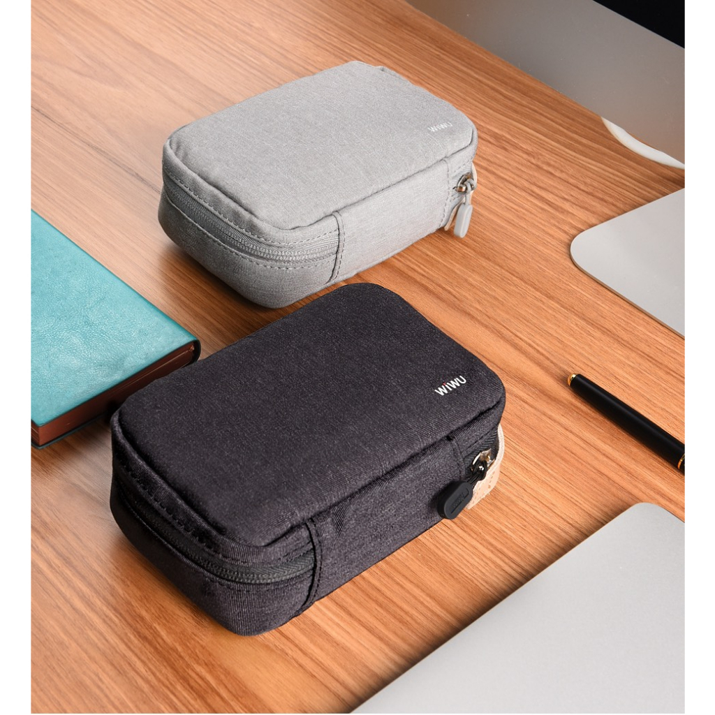 Túi Wiwu Cozy Storage Bag 8.2 inch có các ngăn để chuột, củ sạc, đồng hồ, làm bằng vải chống nước - Hàng chính hãng