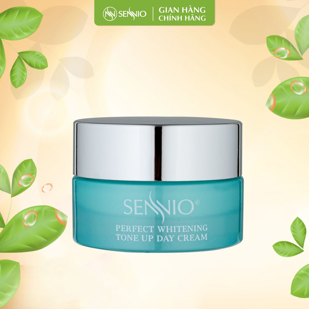Kem dưỡng ẩm Sennio Perfect Whitening Day Cream dưỡng trắng da mặt ban ngày tái tạo và phục hồi da 30g SNO 829