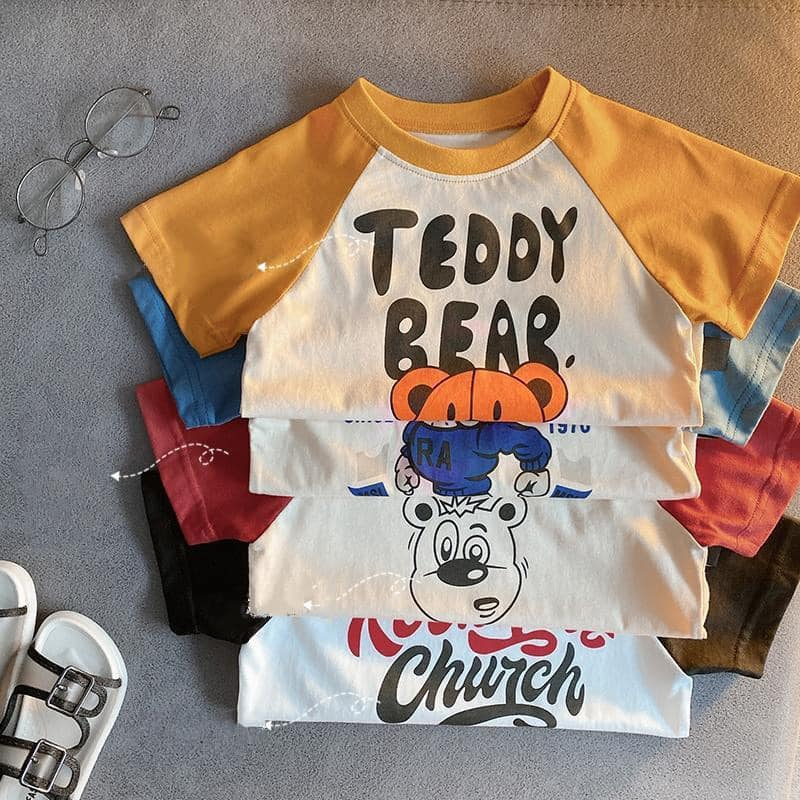 SET ÁO TEDDY SIÊU HOT CHO BÉ ĐÓN HÈ ĐÂY Ạ