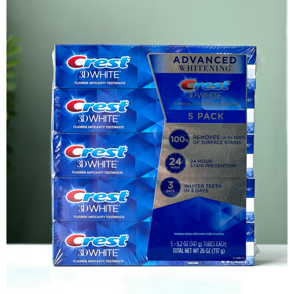 Kem đánh răng Crest 3D White Advanced Triple Whitening 158gram