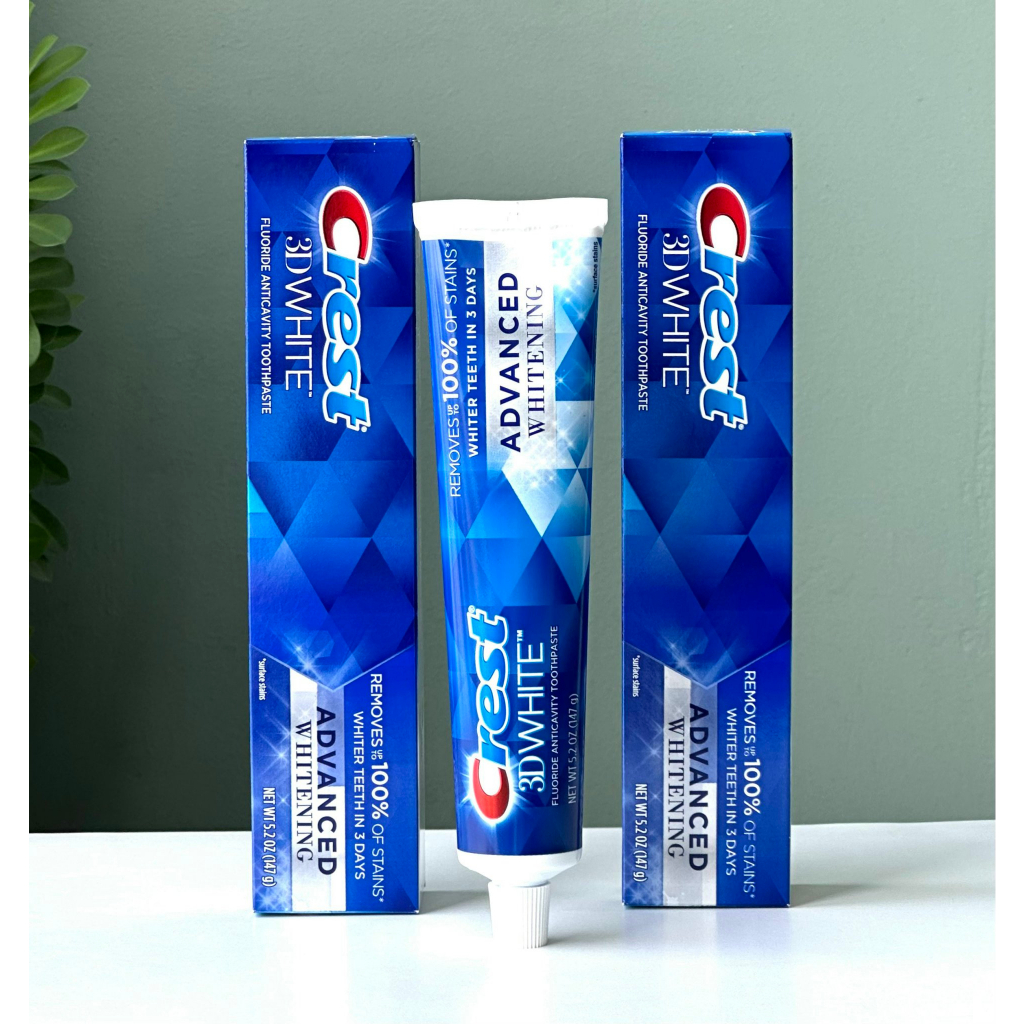Kem đánh răng Crest 3D White Advanced Triple Whitening 158gram