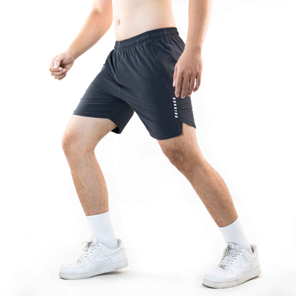 Quần Thể Thao Chạy Bộ,Tập Gym Nam REETA ,Phom Ngắn Trên Gối Chất Vải Thoáng Mát Co Giãn - A2215