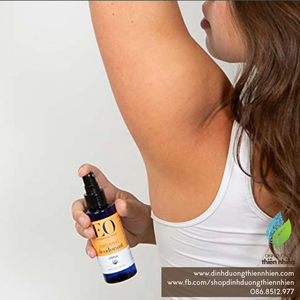 Chai Xịt Khử Mùi Hữu Cơ EO Products Organic Deodorant Spray, 118ml