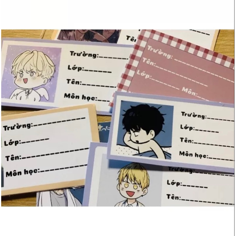 NHÃN VỞ boyloves  random