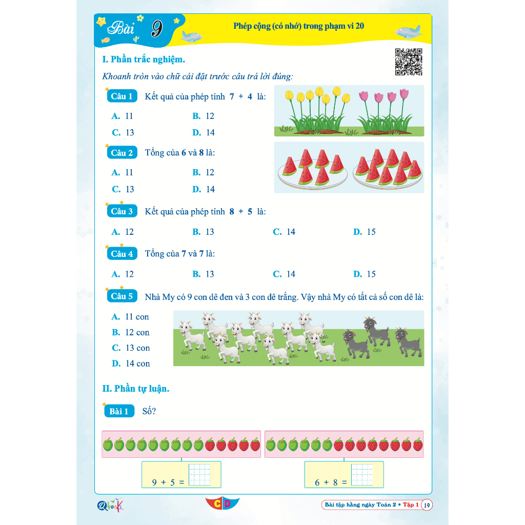 Sách - Bài Tập Hằng Ngày Toán Lớp 2 Tập 1 - Cánh Diều