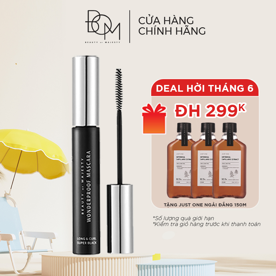 Mascara Dày Mi & Cong Tự Nhiên Lâu Trôi Chống Nước BOM 8g