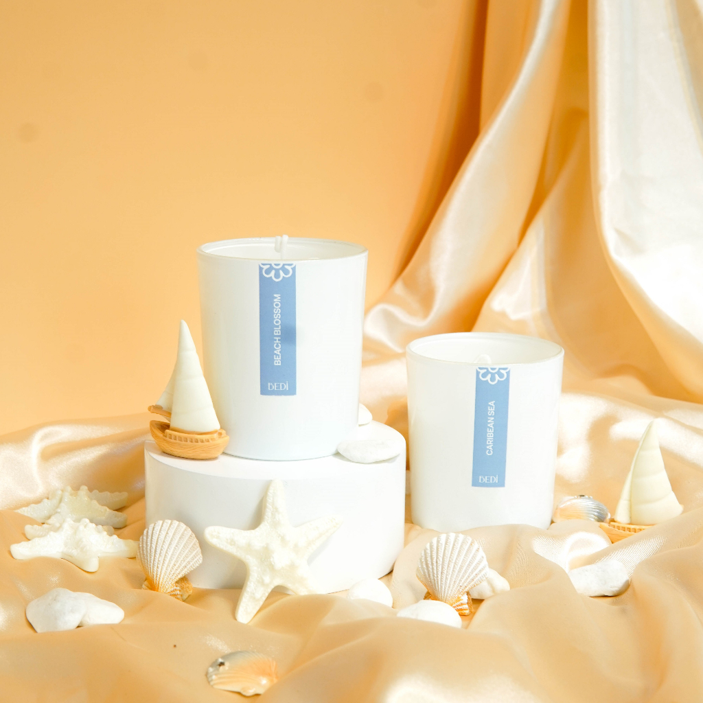 Nến thơm handmade BEDI Daisy Candles 15 mùi hương - an toàn cho người sử dụng.