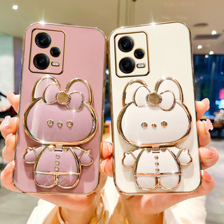 Ốp lưng Xiaomi Redmi Note 12 12Pro Note 12S Redmi Note 12 Pro 5g ốp điện thoại chống bẩn giá đỡ thỏ may mắn