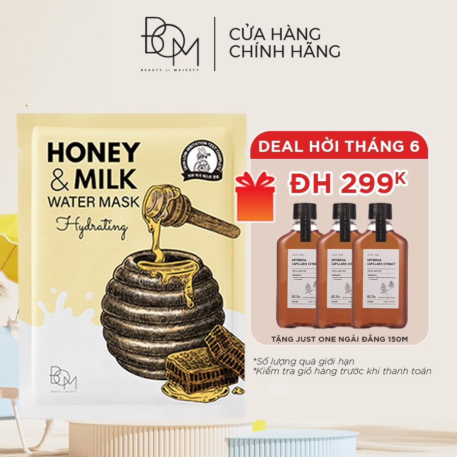 Mặt Nạ Cấp Ẩm BOM Honey & Milk Hydrating Water Mask 25g