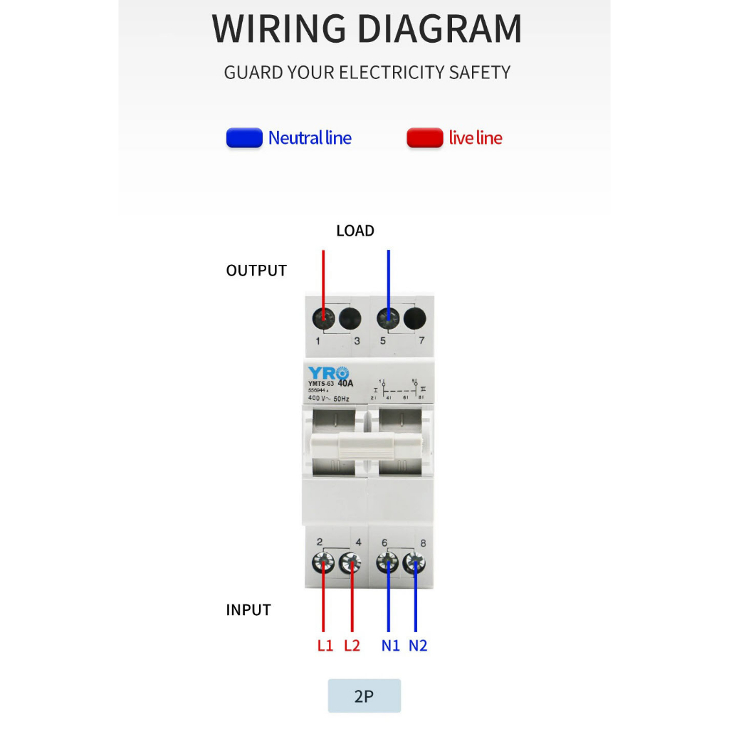 Aptomat Đảo Chiều 40A & 63A YMTS-63 YRO