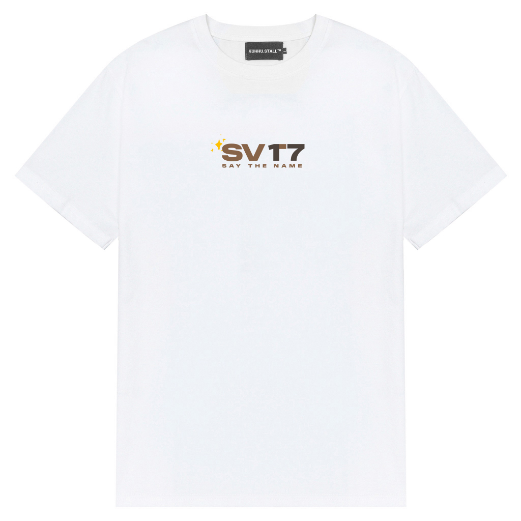 SEVENTEEN TEE - Áo thun unisex oversize 2 màu be/trắng