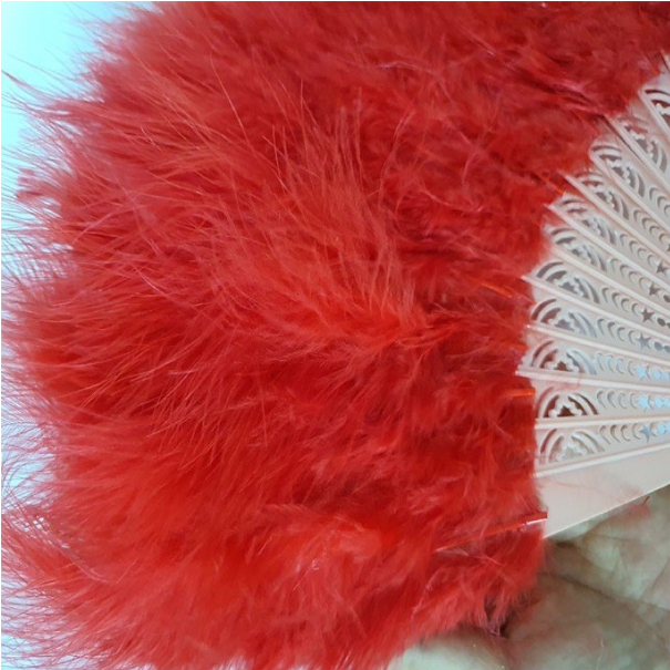 Quạt lông vũ loại dày-hầu đồng, trang trí làm oản, decor cổ trang siêu đẹp