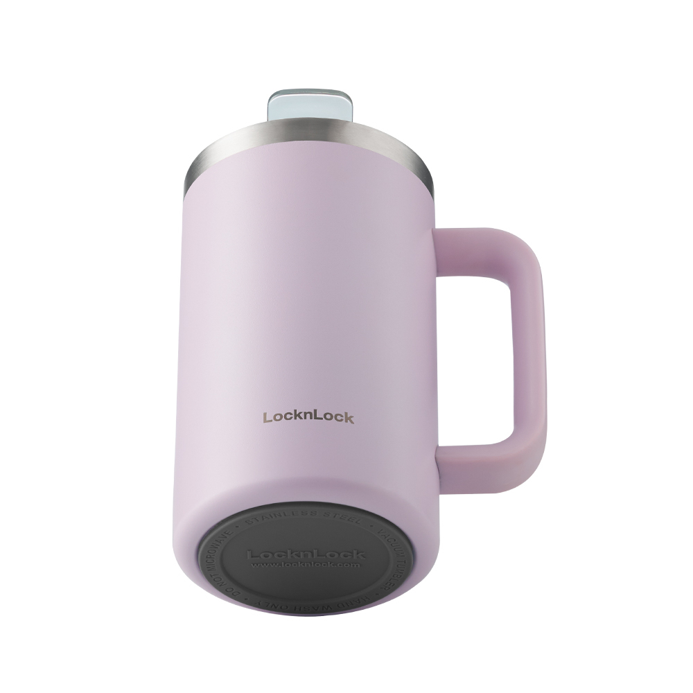 Cốc giữ nhiệt Lock&Lock Flat Table Mug 730ml LHC4320 - Màu xanh cổ vịt, tím, vàng