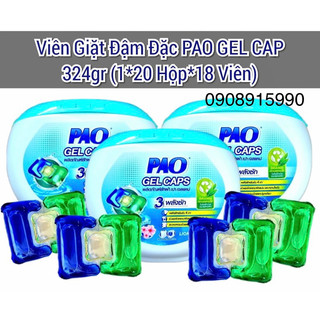 Viên giặt đậm đặc pao thái lan .1 hợp 18 viên 324 gr