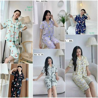 Đồ bộ mặc nhà, bộ lụa thái - quần lở