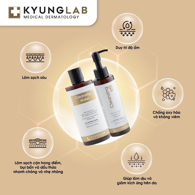 Nước tẩy trang sạch sâu KyungLab Cleansing Water 300ml