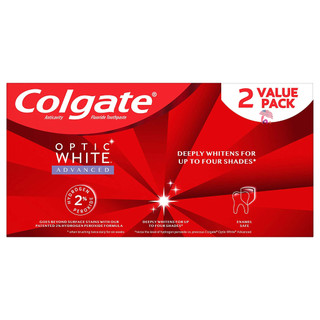 Kem đánh răng colgate optic white 127g set 2 cây