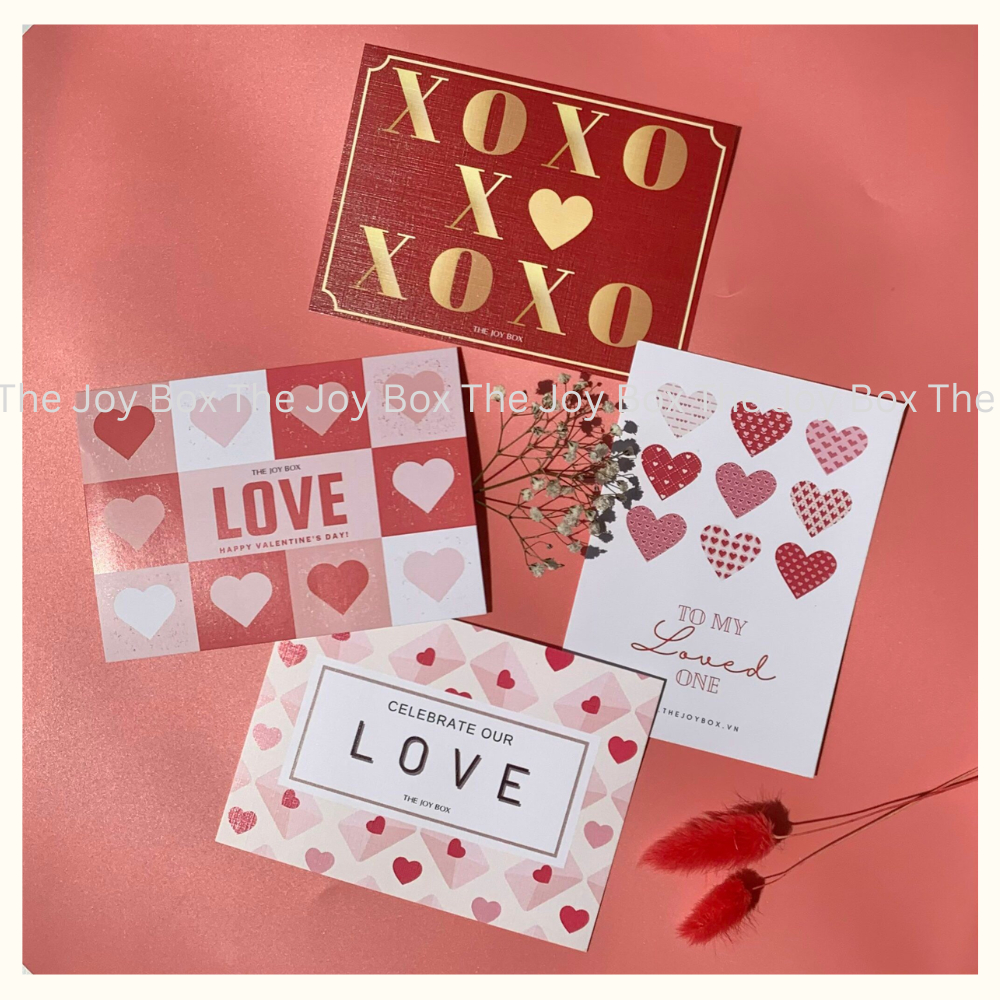 Thiệp chủ đề Sinh nhật, Chúc mừng, Giáng sinh, Cảm ơn, Yêu thương, Valentine.. THE JOY BOX