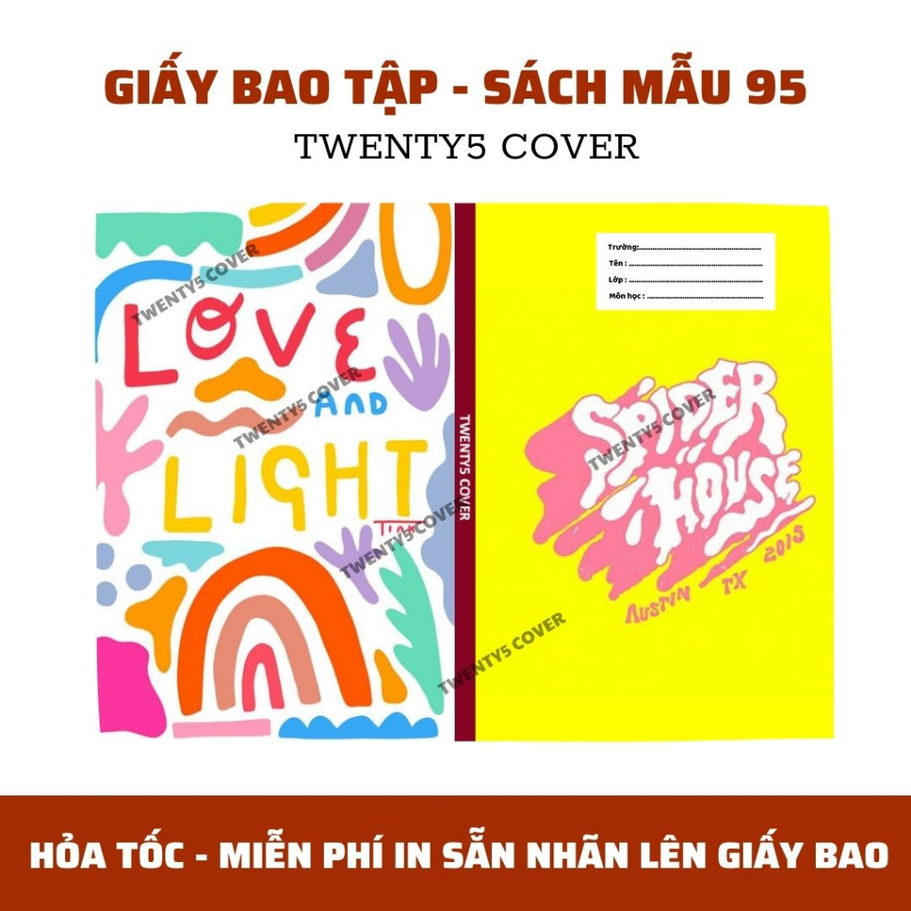 GIẤY BAO TẬP - SGK MẪU 90 - 99