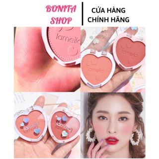 Phấn má hồng trái tim hình tròn Lameila bám bền màu lâu trôi trending