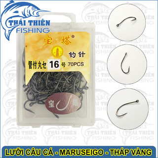 Lưỡi Câu Cá Maruseigo Tháp Vàng Gọng Chữ C Dùng Câu Cá Sặc, Rô, Chép, Trê