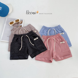 Quần đùi cho bé trai q016 beemo quần đùi cho bé với chất cotton da cá co giãn, leemon