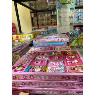 Sổ hình dán sticker Gấu dâu siêu cute