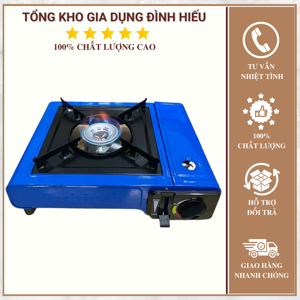 Bếp Gas Du Lịch Sơn KUSHINA/ VICTORIA, Bếp Ga Mini Dùng Bình Gas, Lon Ga Mini