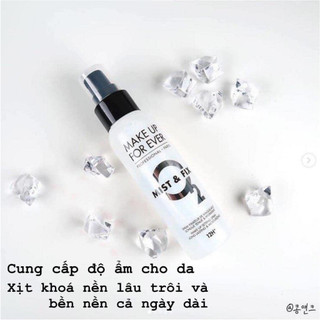 SET XỊT KHOÁ NỀN MAKE UP FOR EVER MIST&FIX O2