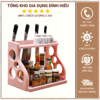 Kệ để đồ gia vị 2 tầng siêu tiện lợi