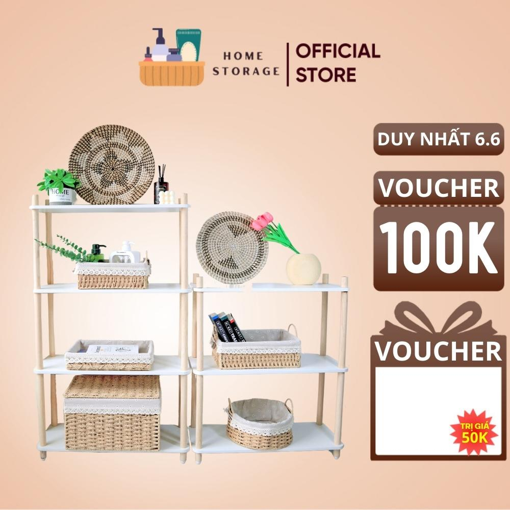 Kệ Gỗ Decor 2,3,4 Tầng Trang Trí Phòng Kệ mỹ phẩm, Kệ Trưng Bày Phong Cách Bắc Âu