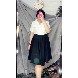 Chân váy xòe công sở nữ bigsize (Ảnh mẫu chụp tại shop)