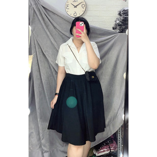 Chân váy xòe công sở nữ bigsize (Ảnh mẫu chụp tại shop)