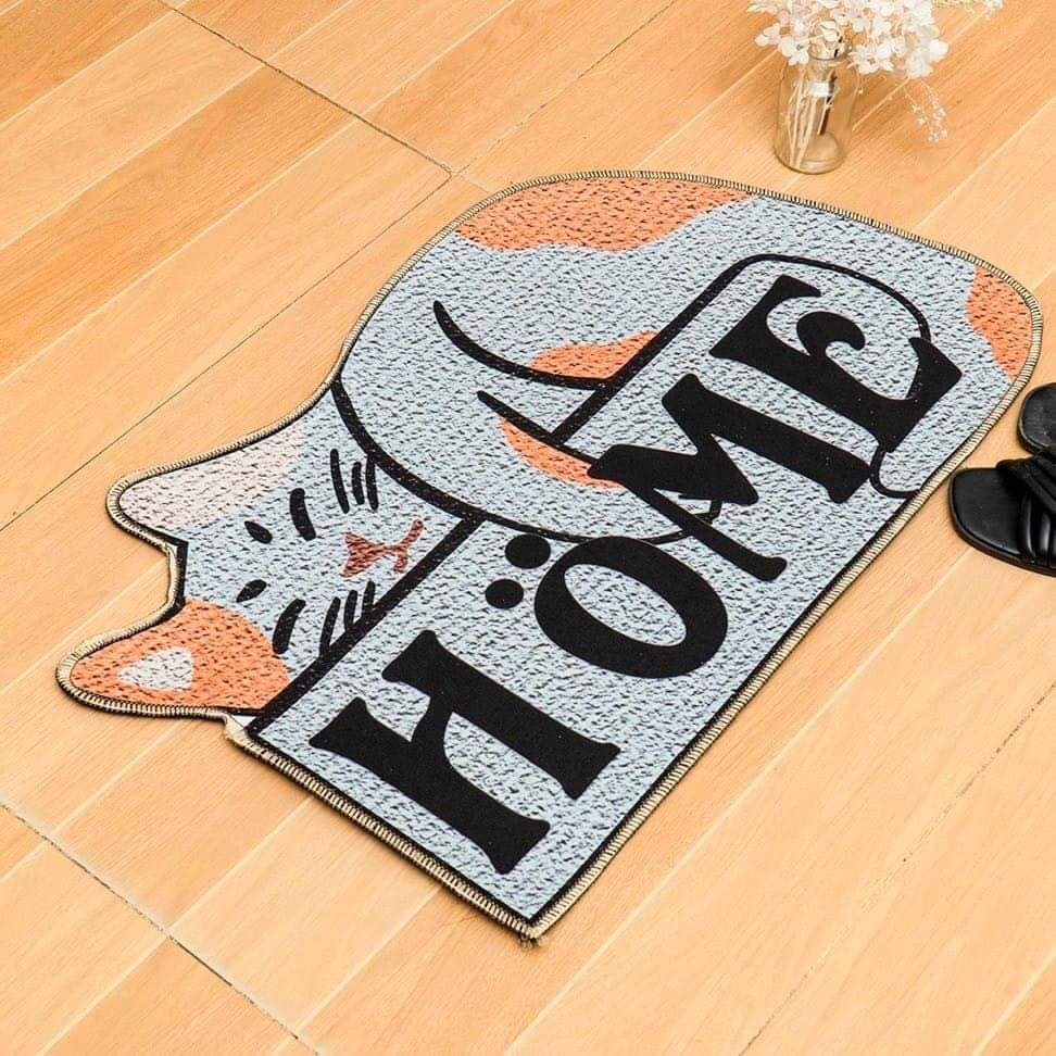 Thảm hoạt hình chống trơn trượt dễ thương, thảm cửa vào phòng ngủ