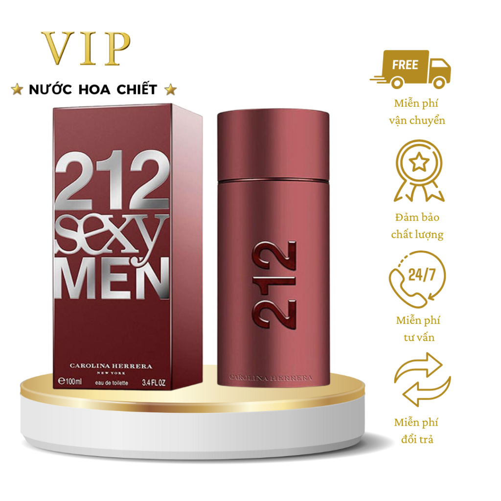 Nước hoa NAM 212 Sexy Men - Chiết 10ml - Mẫu Thử - VIP SHOP
