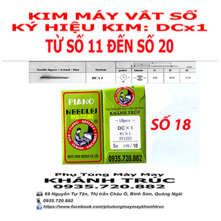 20 cây Kim DCx1 số #18 TRUNG QUỐC dùng máy VẮT SỔ máy may công nghiệp