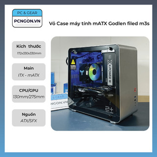 Vỏ Case máy tính mATX Golden field m3s nhỏ gọn – Bạc