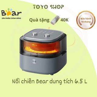 Nồi chiên không dầu Bear QZG-E14G5, 6.5 lít, nướng thịt, nướng bánh mì, quay thực phẩm, nồi chiên điện, lò nướng điện