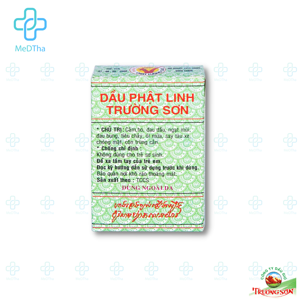 Dầu Phật Linh Trường Sơn - Dầu Gió, Giảm Ho, Nhức Đầu, Sổ Mũi, Nhức Mỏi