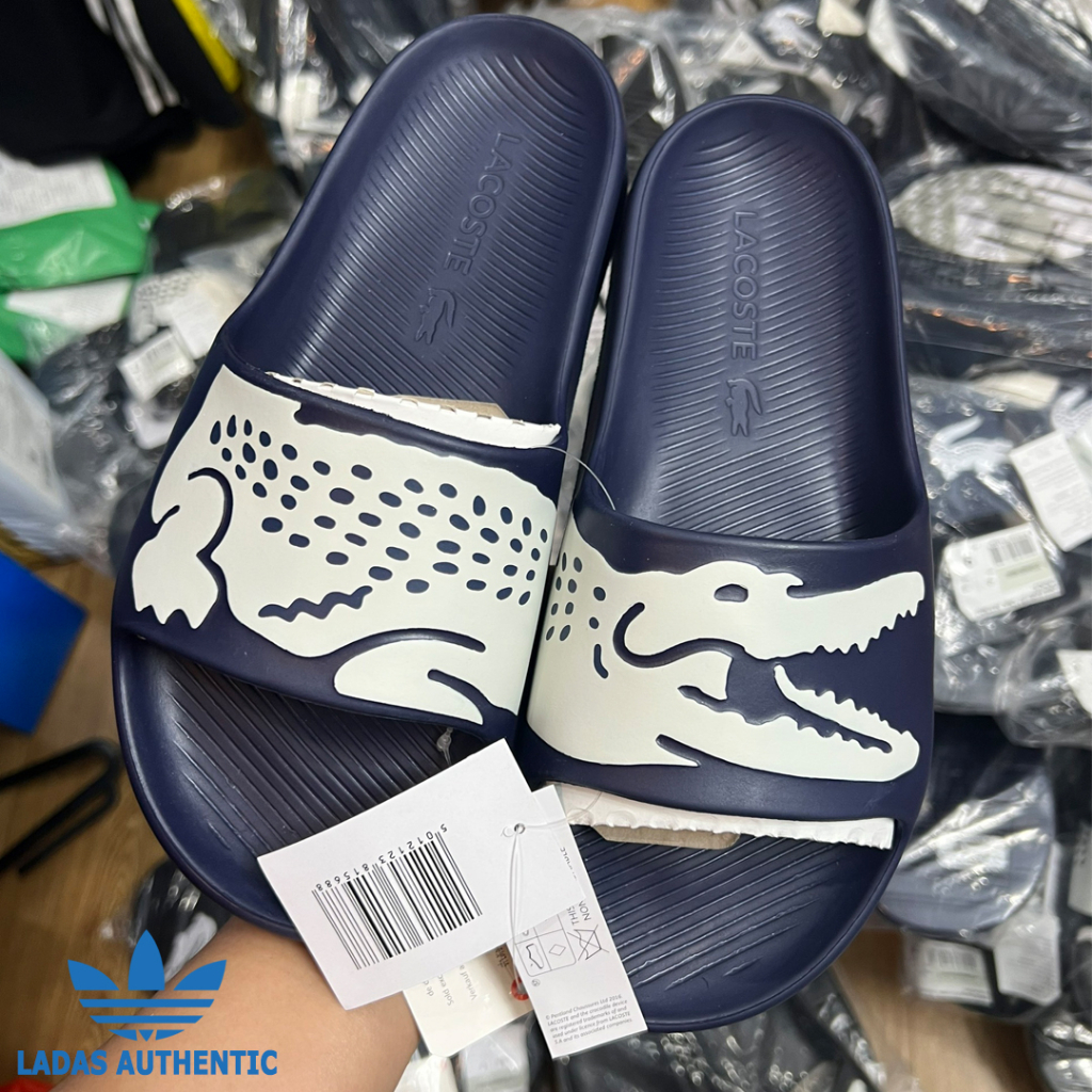Dép chính hãng Lacoste 2 màu Đen, Navy