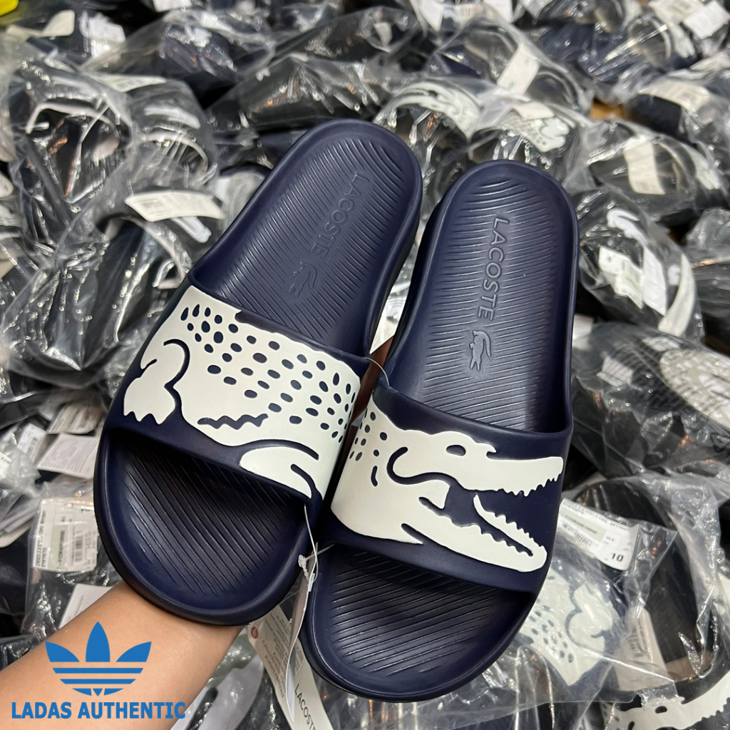Dép chính hãng Lacoste 2 màu Đen, Navy