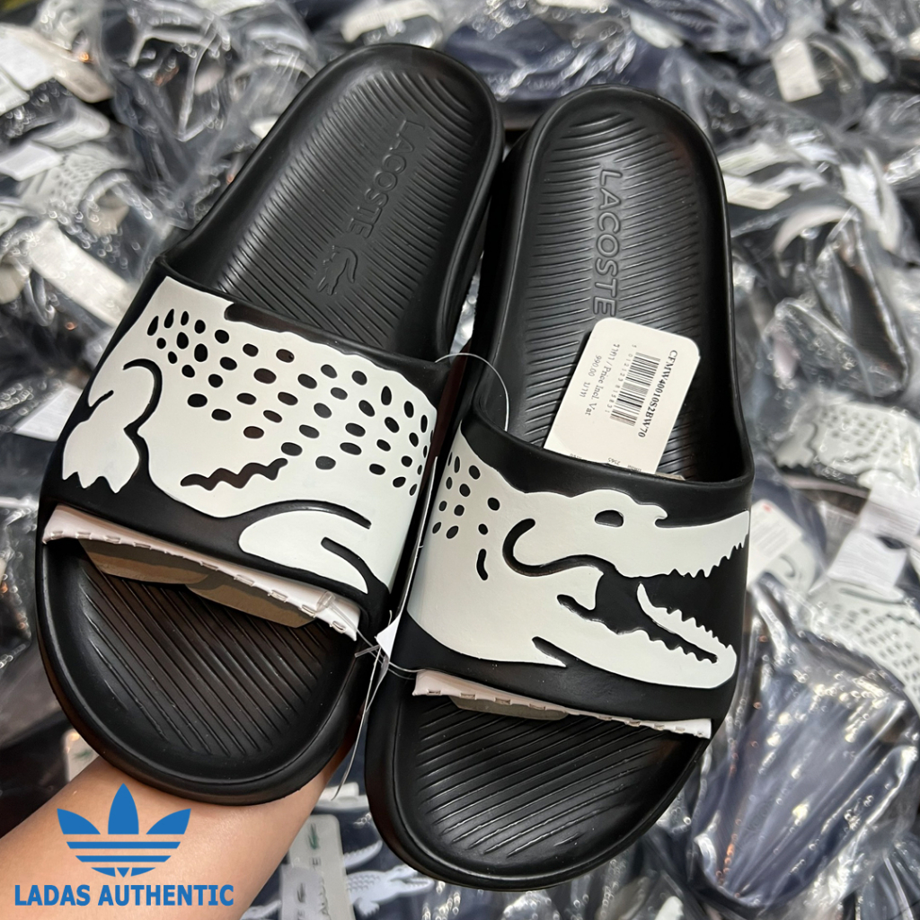 Dép chính hãng Lacoste 2 màu Đen, Navy